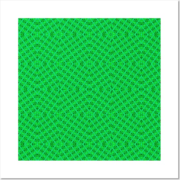 Green Diamond Pattern Wall Art by Amanda1775